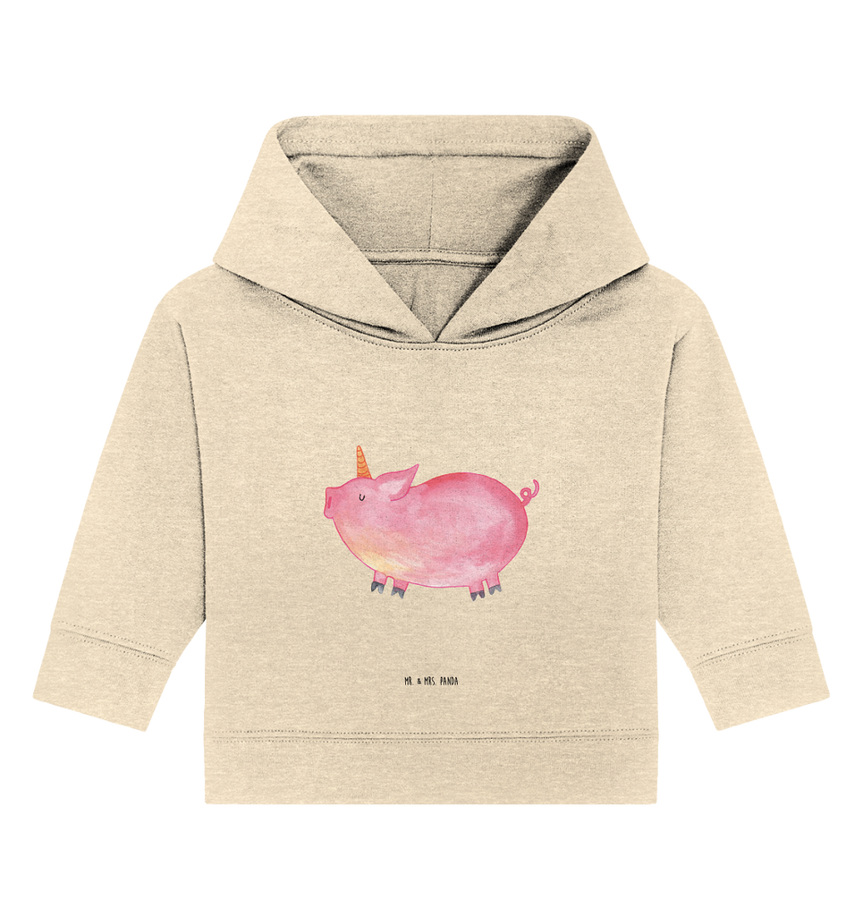 Organic Baby Hoodie Einhorn Schweinhorn Baby Kapuzenshirt, Baby Kapuzensweatshirt, Baby Hoodie, Baby Pullover, Einhorn, Einhörner, Einhorn Deko, Pegasus, Unicorn, Party, Spaß, Schwein, Schweinhorn, Bauer, witzig. lustig, Spruch, geschenk, Pig, Piggy, funny, english, englisch