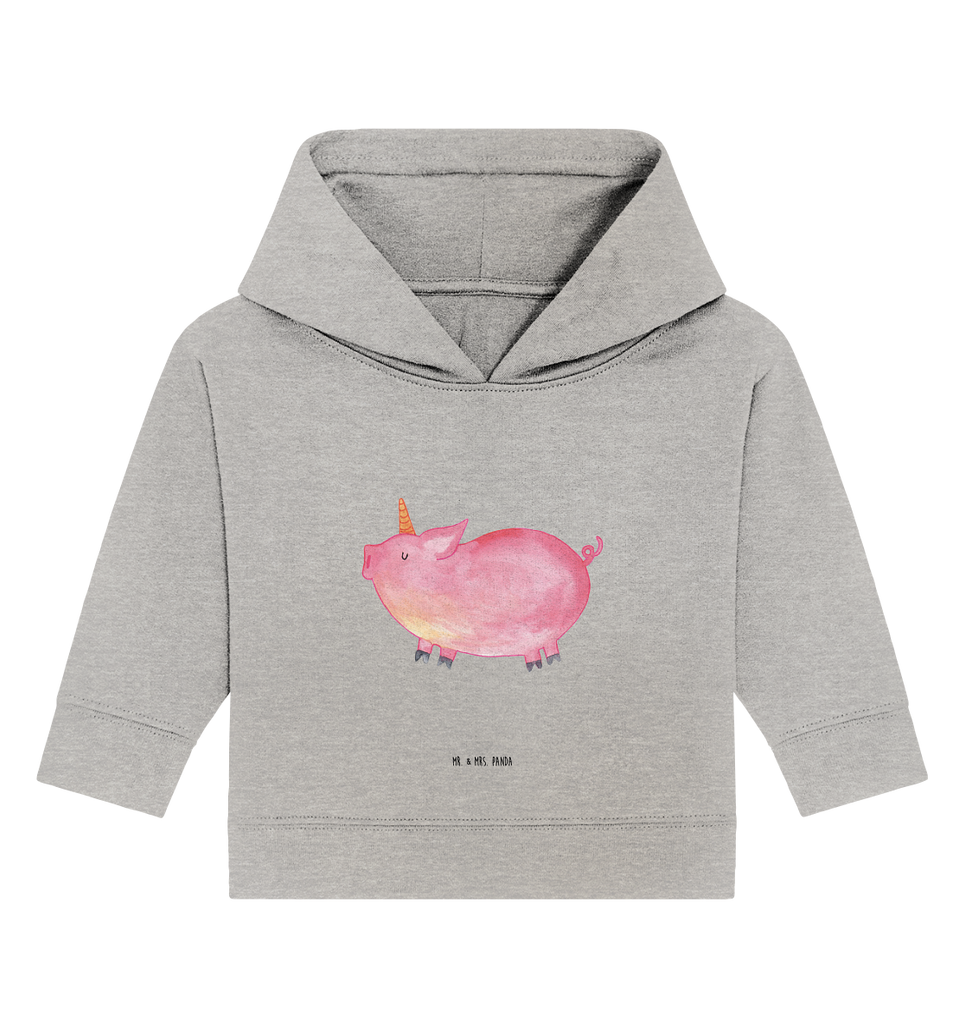 Organic Baby Hoodie Einhorn Schweinhorn Baby Kapuzenshirt, Baby Kapuzensweatshirt, Baby Hoodie, Baby Pullover, Einhorn, Einhörner, Einhorn Deko, Pegasus, Unicorn, Party, Spaß, Schwein, Schweinhorn, Bauer, witzig. lustig, Spruch, geschenk, Pig, Piggy, funny, english, englisch
