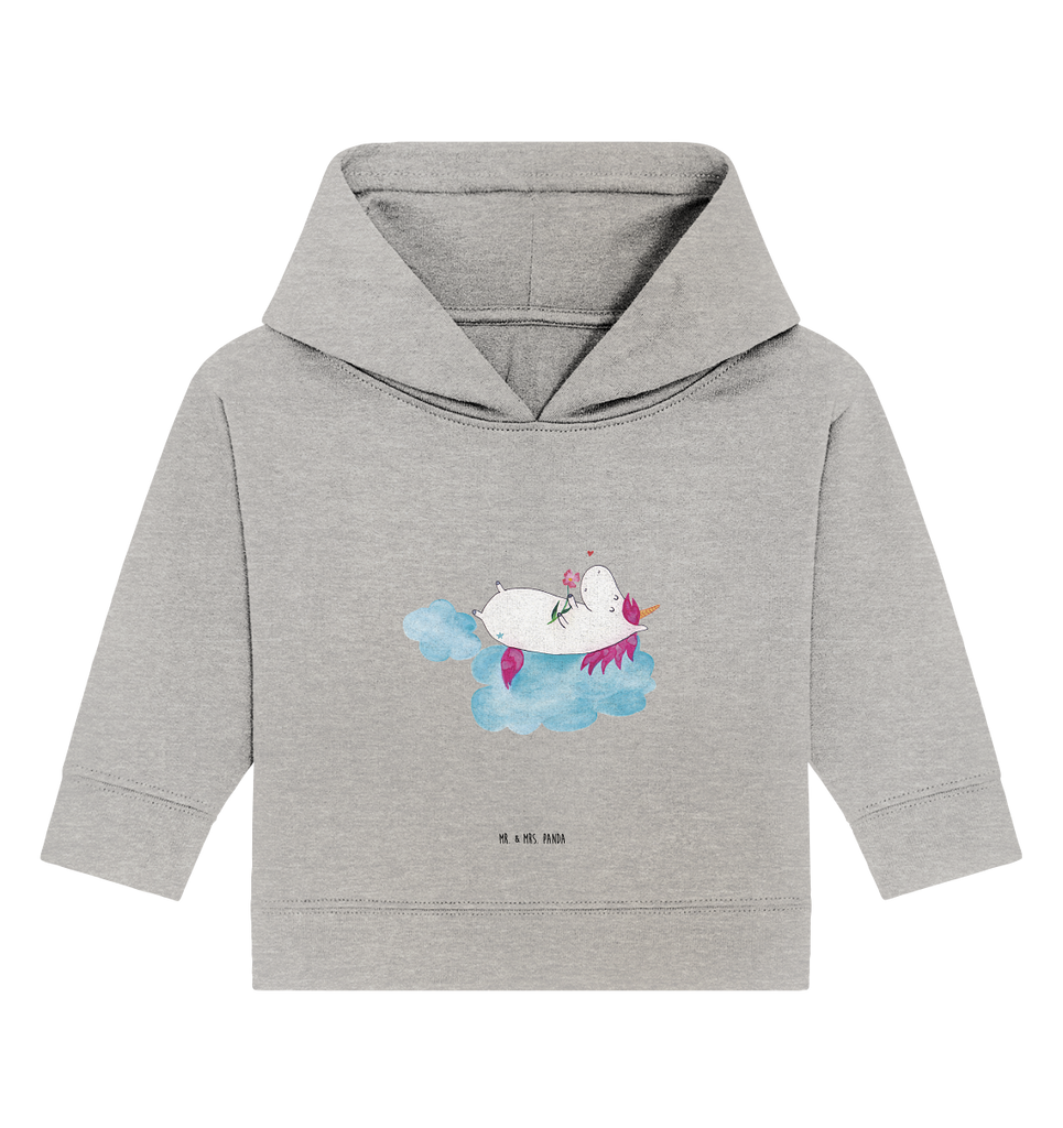Organic Baby Hoodie Einhorn verliebt auf Wolke Baby Kapuzenshirt, Baby Kapuzensweatshirt, Baby Hoodie, Baby Pullover, Einhorn, Einhörner, Einhorn Deko, Pegasus, Unicorn, verliebt, Liebe, Liebesbeweis, Freundin, Wolke