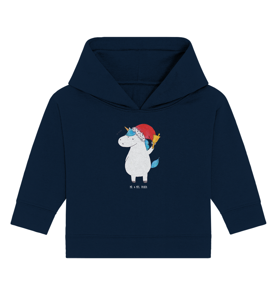 Organic Baby Hoodie Einhorn Weihnachtsmann Baby Kapuzenshirt, Baby Kapuzensweatshirt, Baby Hoodie, Baby Pullover, Einhorn, Einhörner, Einhorn Deko, Pegasus, Unicorn, Gin, Schokolade, Schoki, Weihnachten, Weihnachtsmann, Nikolaus, Wunschzettel, Wunschliste, Feenstaub