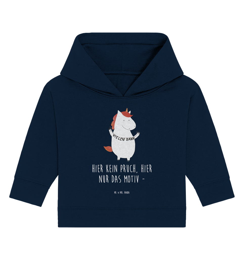 Organic Baby Hoodie Einhorn Vielen Dank Baby Kapuzenshirt, Baby Kapuzensweatshirt, Baby Hoodie, Baby Pullover, Einhorn, Einhörner, Einhorn Deko, Pegasus, Unicorn, Danke, vielen Dank, Dankeschön, Danksagung