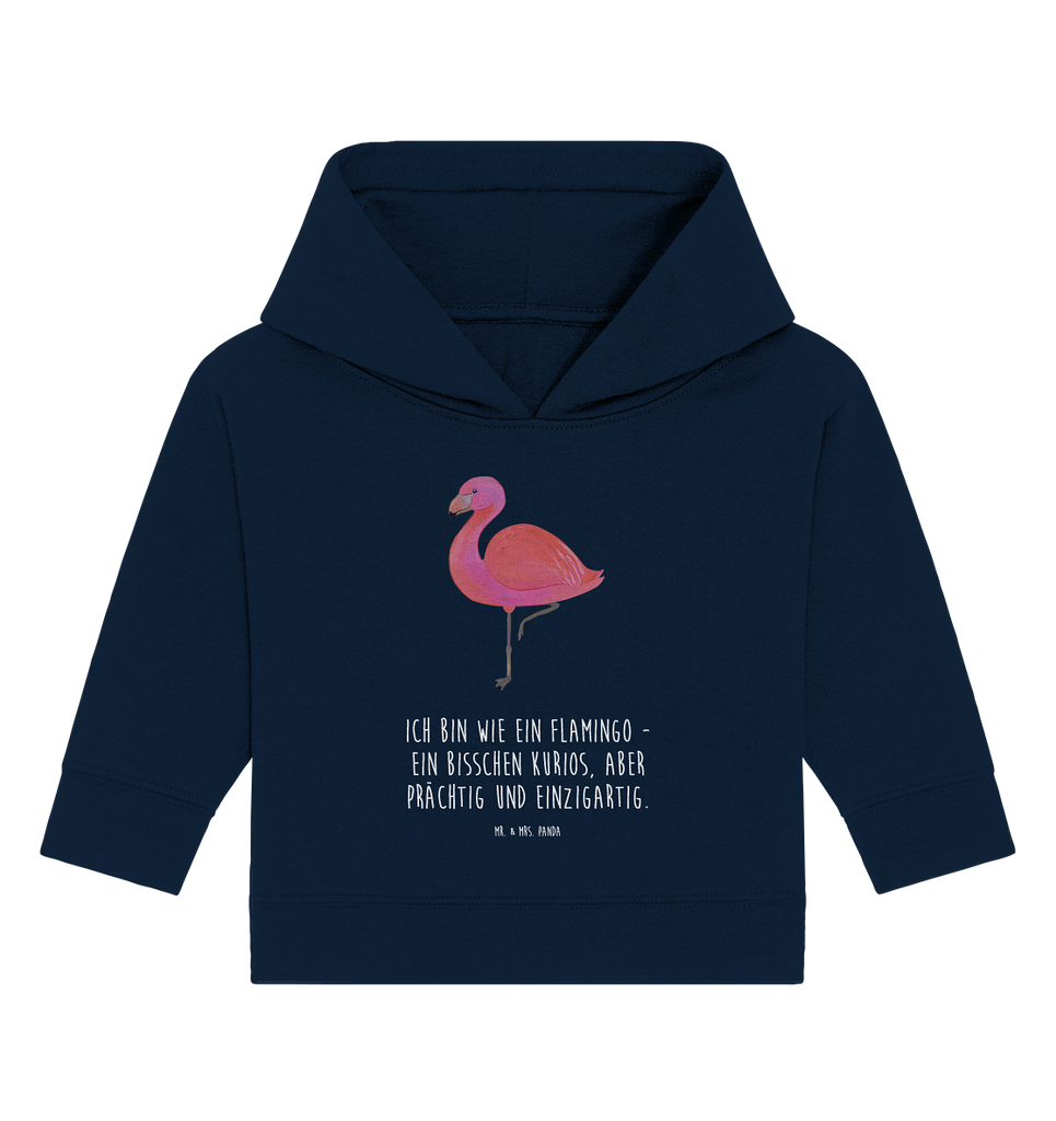 Organic Baby Hoodie Flamingo classic Bio, Baby Kapuzenshirt, Baby Kapuzensweatshirt, Baby Hoodie, Baby Pullover, Flamingo, Einzigartig, Selbstliebe, Stolz, ich, für mich, Spruch, Freundin, Freundinnen, Außenseiter, Sohn, Tochter, Geschwister