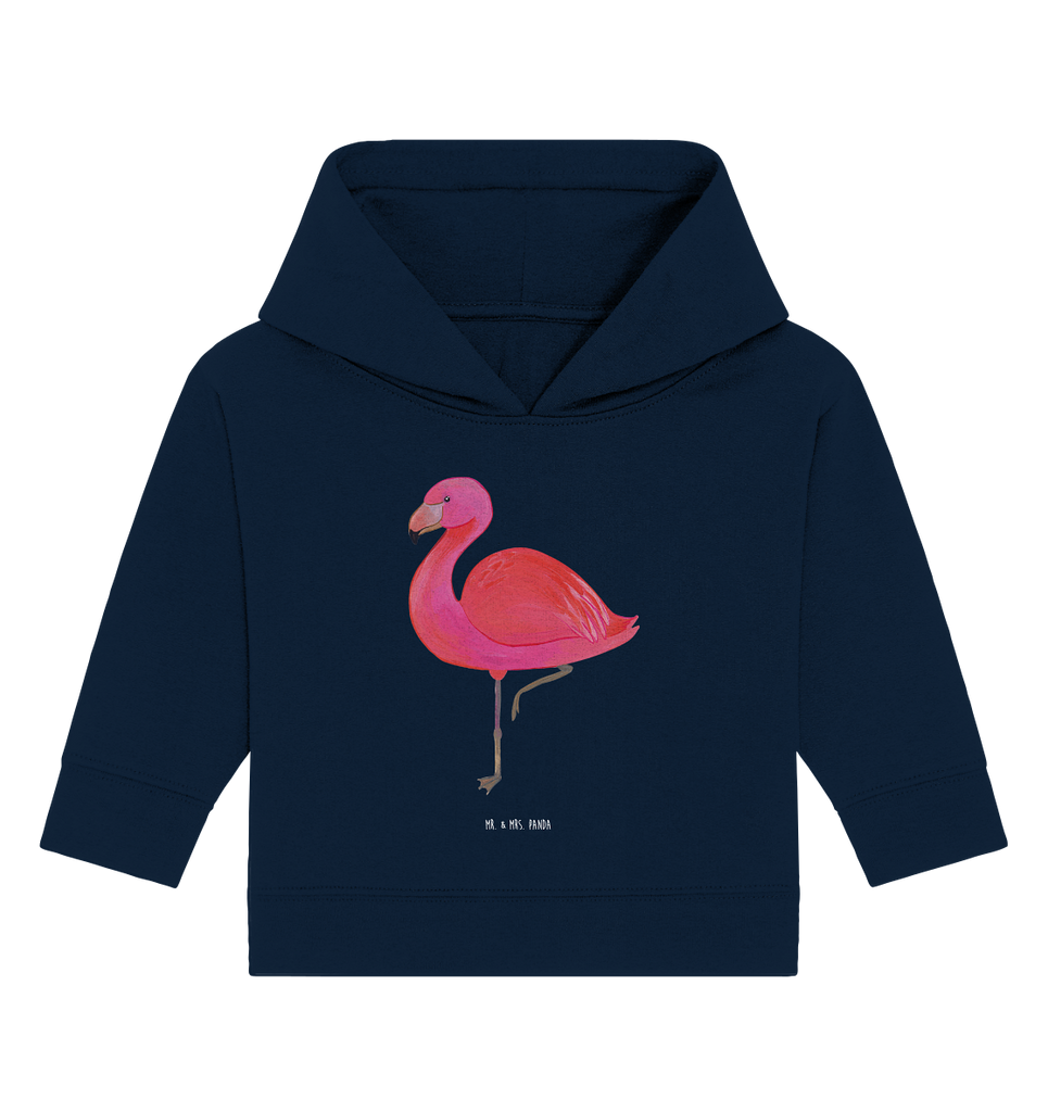 Organic Baby Hoodie Flamingo classic Bio, Baby Kapuzenshirt, Baby Kapuzensweatshirt, Baby Hoodie, Baby Pullover, Flamingo, Einzigartig, Selbstliebe, Stolz, ich, für mich, Spruch, Freundin, Freundinnen, Außenseiter, Sohn, Tochter, Geschwister