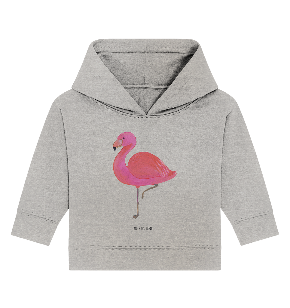 Organic Baby Hoodie Flamingo classic Bio, Baby Kapuzenshirt, Baby Kapuzensweatshirt, Baby Hoodie, Baby Pullover, Flamingo, Einzigartig, Selbstliebe, Stolz, ich, für mich, Spruch, Freundin, Freundinnen, Außenseiter, Sohn, Tochter, Geschwister