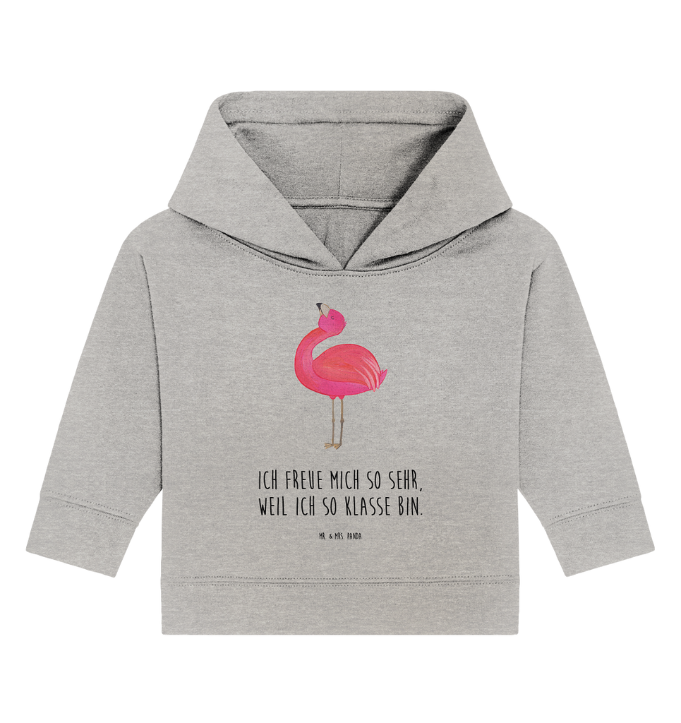 Organic Baby Hoodie Flamingo stolz Baby Kapuzenshirt, Baby Kapuzensweatshirt, Baby Hoodie, Baby Pullover, Flamingo, stolz, Freude, Selbstliebe, Selbstakzeptanz, Freundin, beste Freundin, Tochter, Mama, Schwester