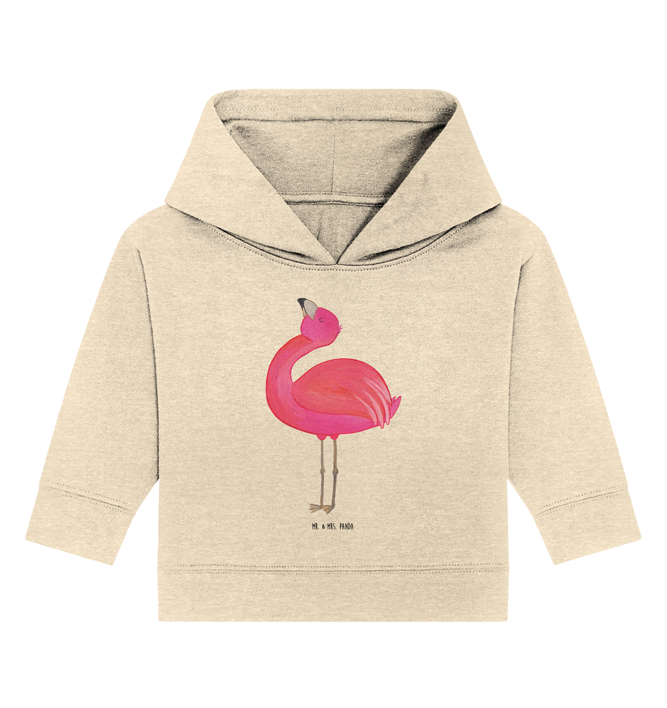 Organic Baby Hoodie Flamingo stolz Baby Kapuzenshirt, Baby Kapuzensweatshirt, Baby Hoodie, Baby Pullover, Flamingo, stolz, Freude, Selbstliebe, Selbstakzeptanz, Freundin, beste Freundin, Tochter, Mama, Schwester