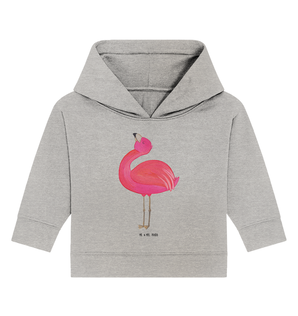 Organic Baby Hoodie Flamingo stolz Baby Kapuzenshirt, Baby Kapuzensweatshirt, Baby Hoodie, Baby Pullover, Flamingo, stolz, Freude, Selbstliebe, Selbstakzeptanz, Freundin, beste Freundin, Tochter, Mama, Schwester