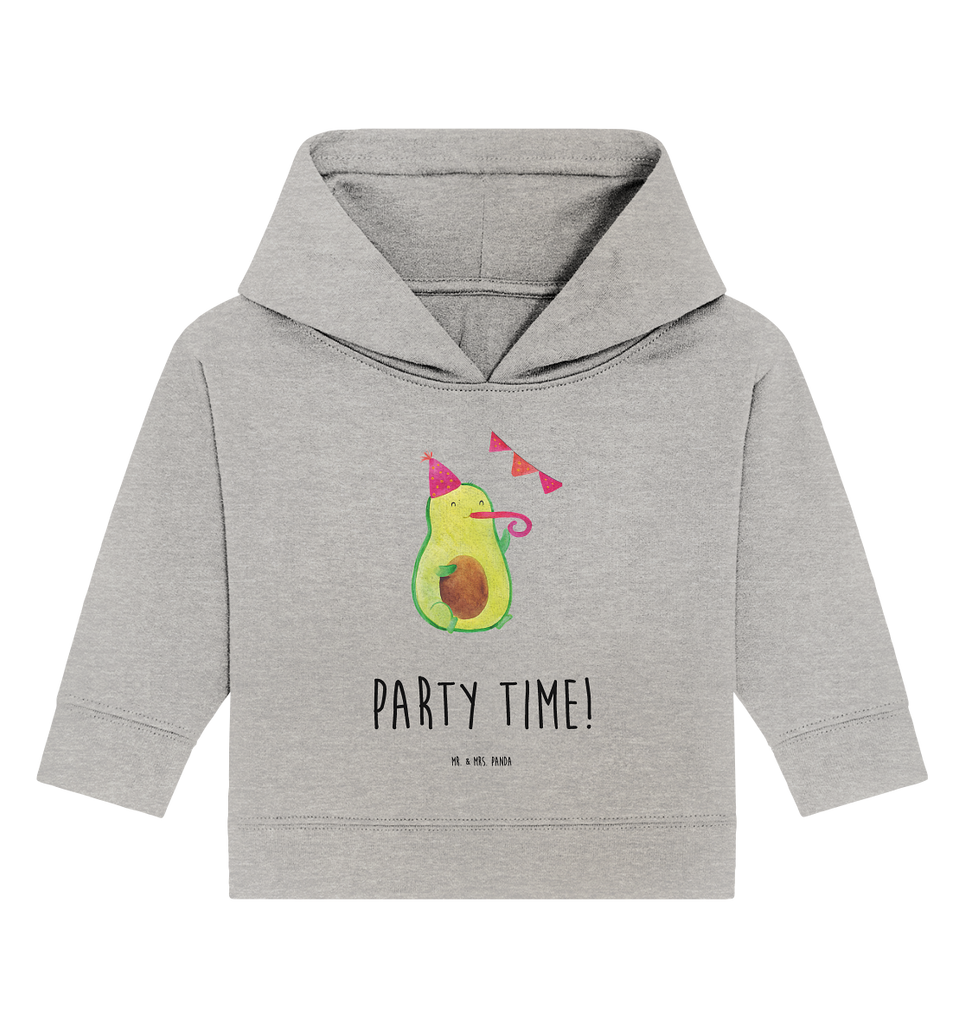 Organic Baby Hoodie Avocado Party Time Baby Kapuzenshirt, Baby Kapuzensweatshirt, Baby Hoodie, Baby Pullover, Avocado, Veggie, Vegan, Gesund