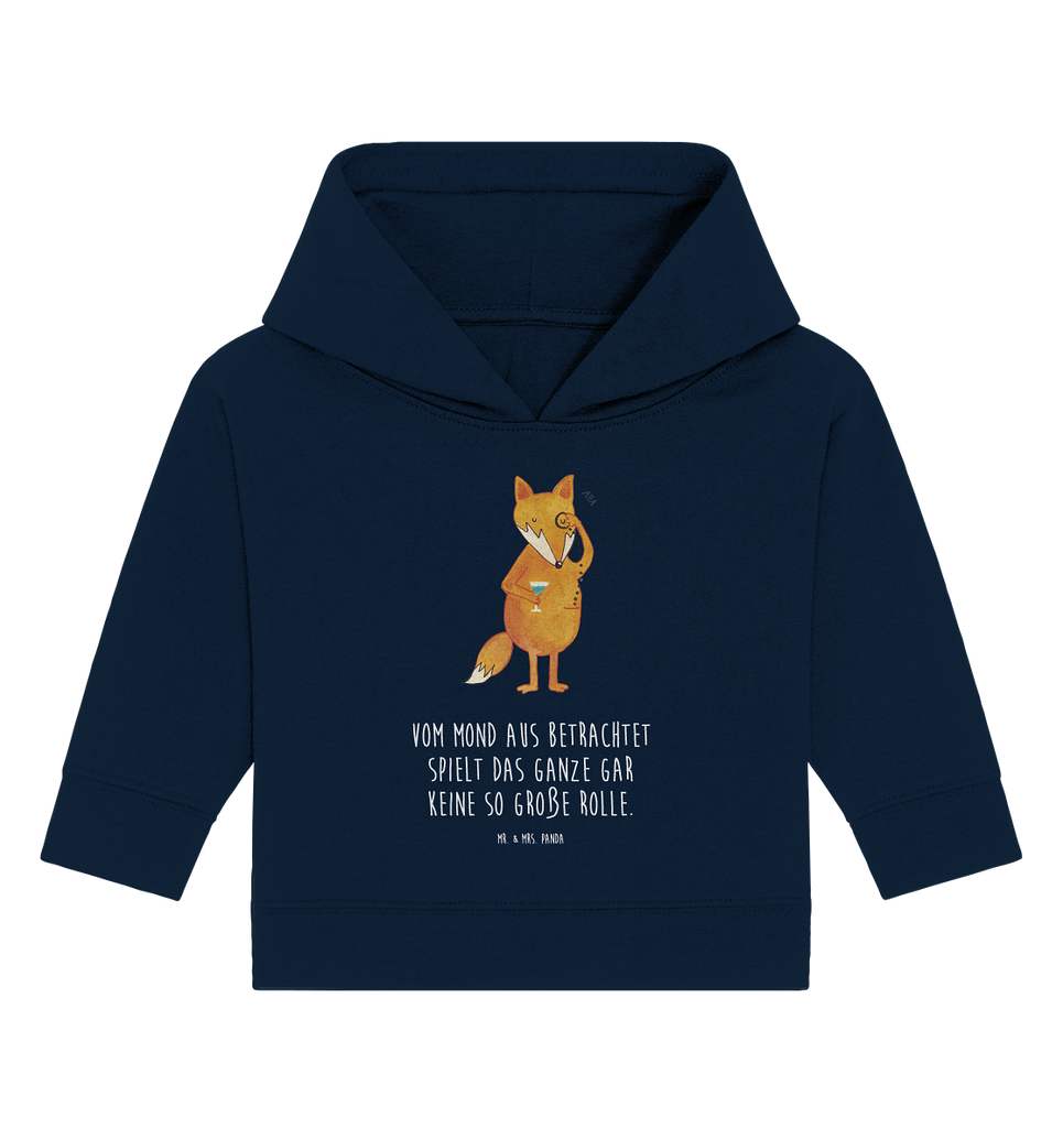 Organic Baby Hoodie Fuchs Lord Baby Kapuzenshirt, Baby Kapuzensweatshirt, Baby Hoodie, Baby Pullover, Fuchs, Füchse, tröstende Worte, Spruch lustig, Liebeskummer Geschenk, Motivation Spruch, Problemlösung