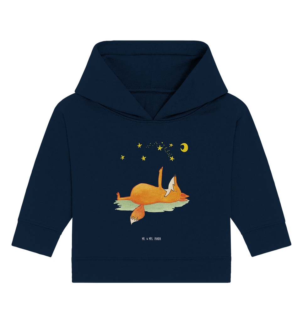 Organic Baby Hoodie Fuchs Sterne Baby Kapuzenshirt, Baby Kapuzensweatshirt, Baby Hoodie, Baby Pullover, Fuchs, Füchse, tröstende Worte, Spruch positiv, Spruch schön, Romantik, Always Look on the Bright Side of Life