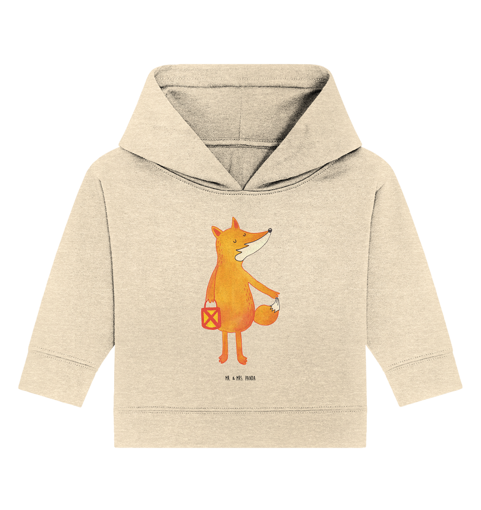 Organic Baby Hoodie Fuchs Laterne Baby Kapuzenshirt, Baby Kapuzensweatshirt, Baby Hoodie, Baby Pullover, Fuchs, Füchse, Spruch trösten, Liebeskummer Spruch, Laterne, Sankt Martin, Laternenumzug, Aufmuntern, Cäsar Otto Hugo Flaischlen
