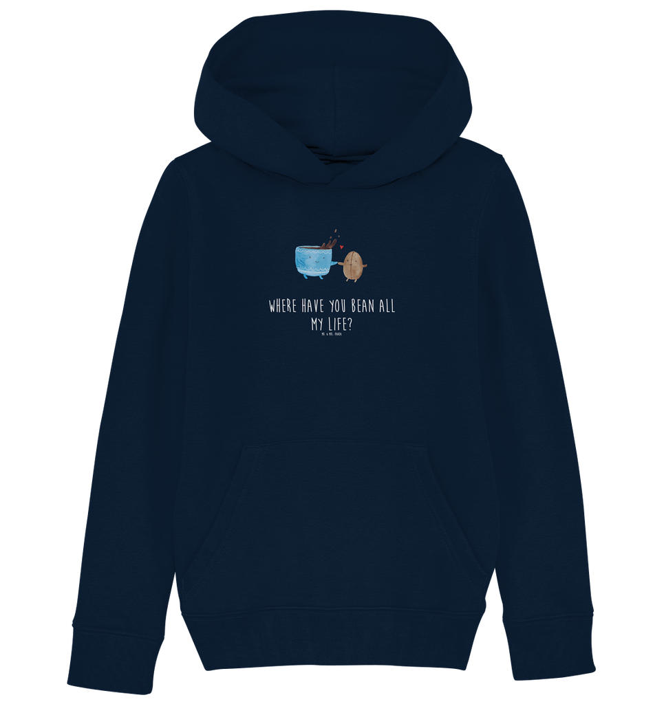 Organic Kinder Hoodie Kaffee Bohne süße Tiermotive, gute Laune, lustige Sprüche, Tiere, Kaffee, Kaffeebohne, Genuss, Zufriedenheit, Glück