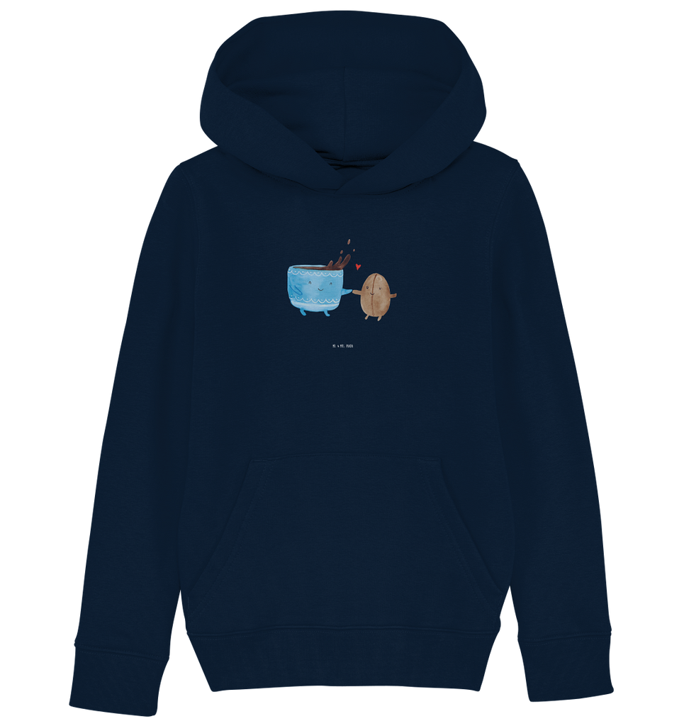 Organic Kinder Hoodie Kaffee Bohne süße Tiermotive, gute Laune, lustige Sprüche, Tiere, Kaffee, Kaffeebohne, Genuss, Zufriedenheit, Glück