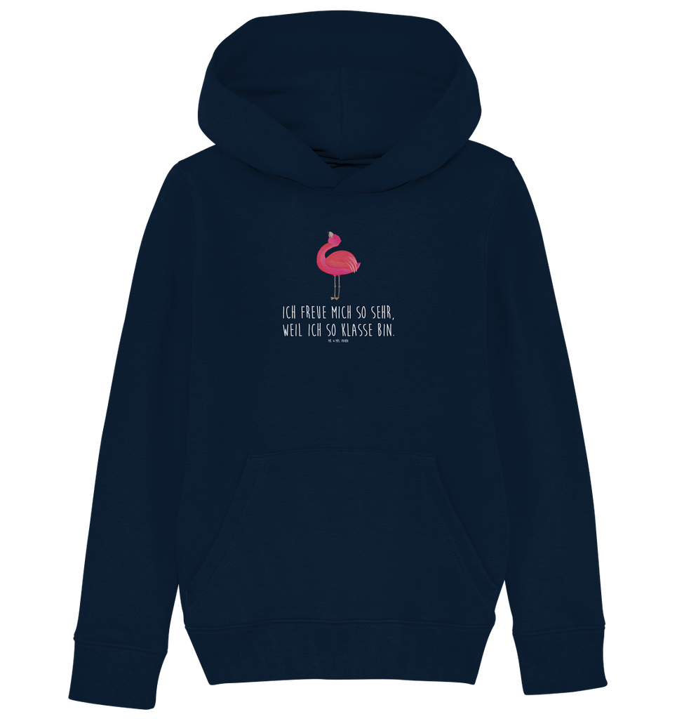 Organic Kinder Hoodie Flamingo stolz