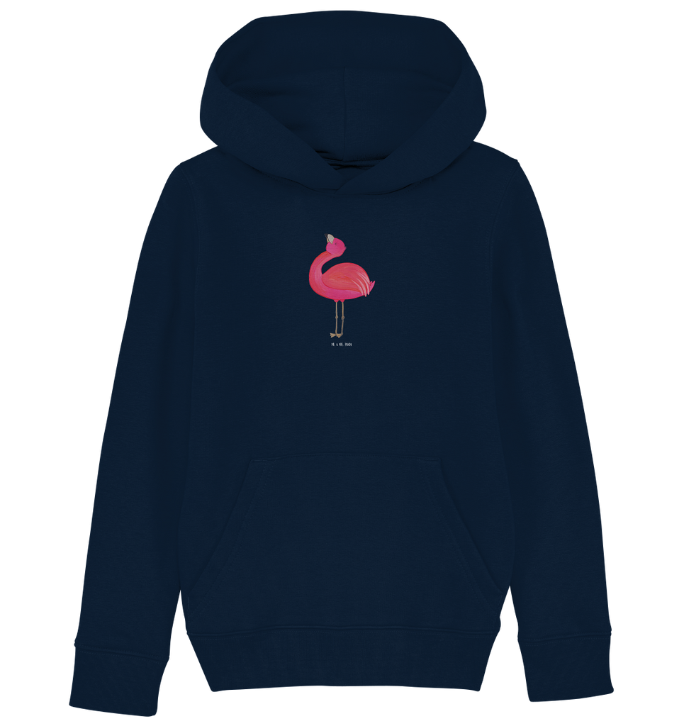 Organic Kinder Hoodie Flamingo stolz
