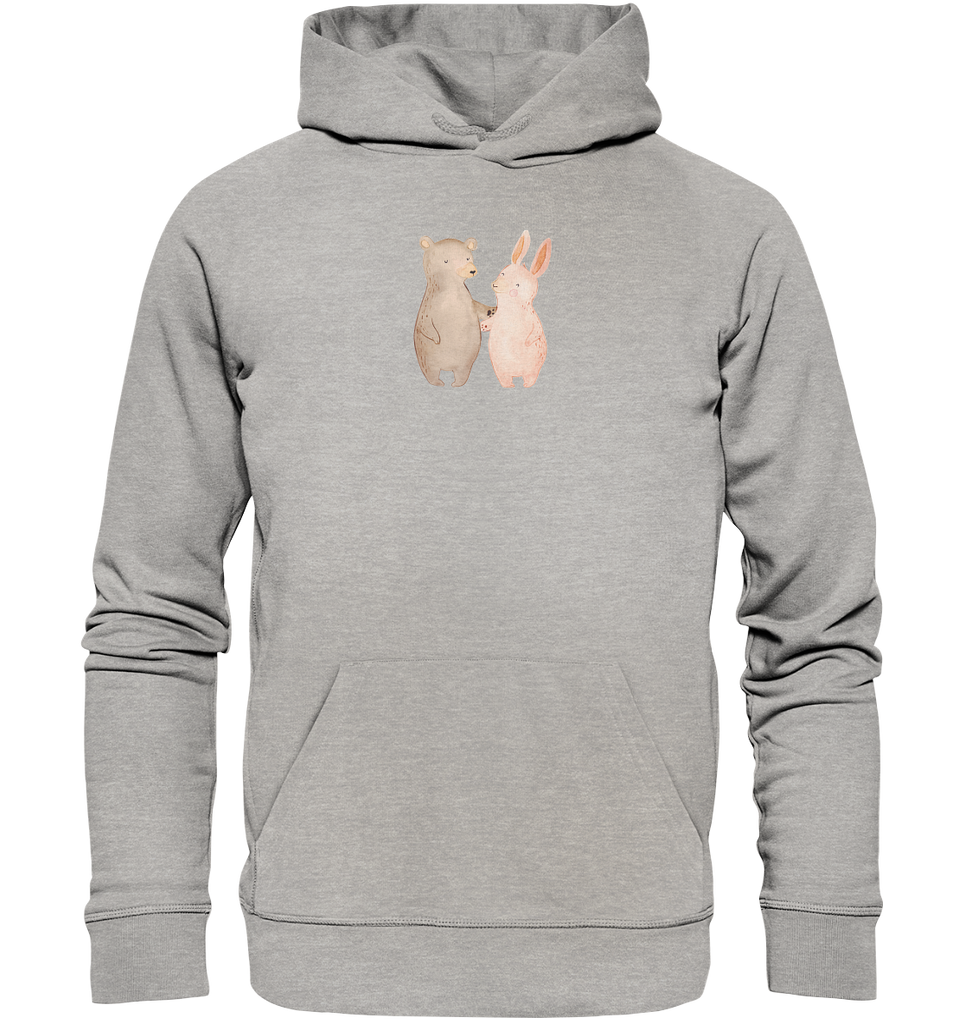 Organic Hoodie Bär Hase Umarmen Hoodie, Öko-Hoodie, Kapuzenpullover, Unisex, Männer Hoodie, Frauen Hoodie, Männer Kapuzenpullover, Frauen Kapuzenpullover, Oberteil, Liebe, Partner, Freund, Freundin, Ehemann, Ehefrau, Heiraten, Verlobung, Heiratsantrag, Liebesgeschenk, Jahrestag, Hocheitstag, Freunde, bester Freund, Hase, Bär, Bärchen, best friends