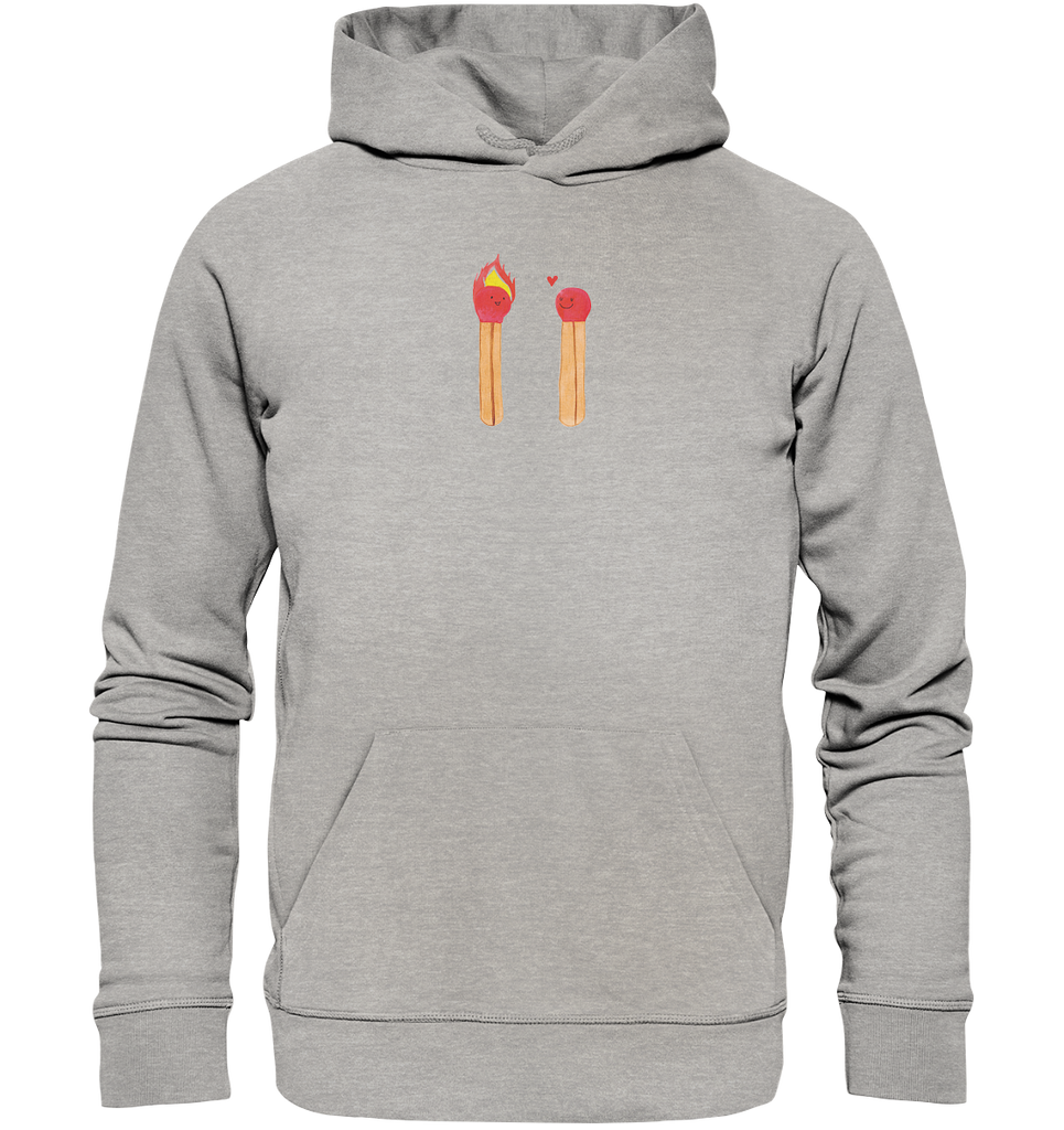 Organic Hoodie Streichhölzer Hoodie, Öko-Hoodie, Kapuzenpullover, Unisex, Männer Hoodie, Frauen Hoodie, Männer Kapuzenpullover, Frauen Kapuzenpullover, Oberteil, Liebe, Partner, Freund, Freundin, Ehemann, Ehefrau, Heiraten, Verlobung, Heiratsantrag, Liebesgeschenk, Jahrestag, Hocheitstag, Streichhölzer