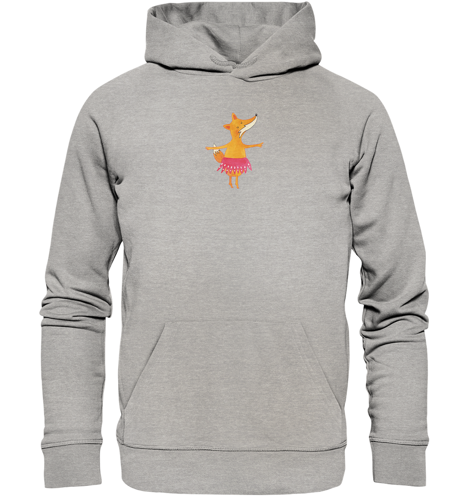 Organic Hoodie Fuchs Ballerina Hoodie, Öko-Hoodie, Kapuzenpullover, Unisex, Männer Hoodie, Frauen Hoodie, Männer Kapuzenpullover, Frauen Kapuzenpullover, Oberteil, Fuchs, Fuchs Spruch, Füchse, Füchsin, Ballerina, Ballett, Tänzerin, Tanzen, Party, Einladung, Geburtstag