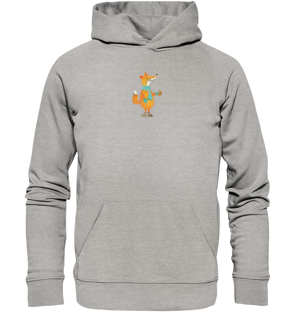 Organic Hoodie Fuchs Keks Hoodie, Öko-Hoodie, Kapuzenpullover, Unisex, Männer Hoodie, Frauen Hoodie, Männer Kapuzenpullover, Frauen Kapuzenpullover, Oberteil, Fuchs, Füchse, Backen Spruch, Kekse, Winter, Weihnachtszeit, Plätzchen, Liebe, Küche Deko