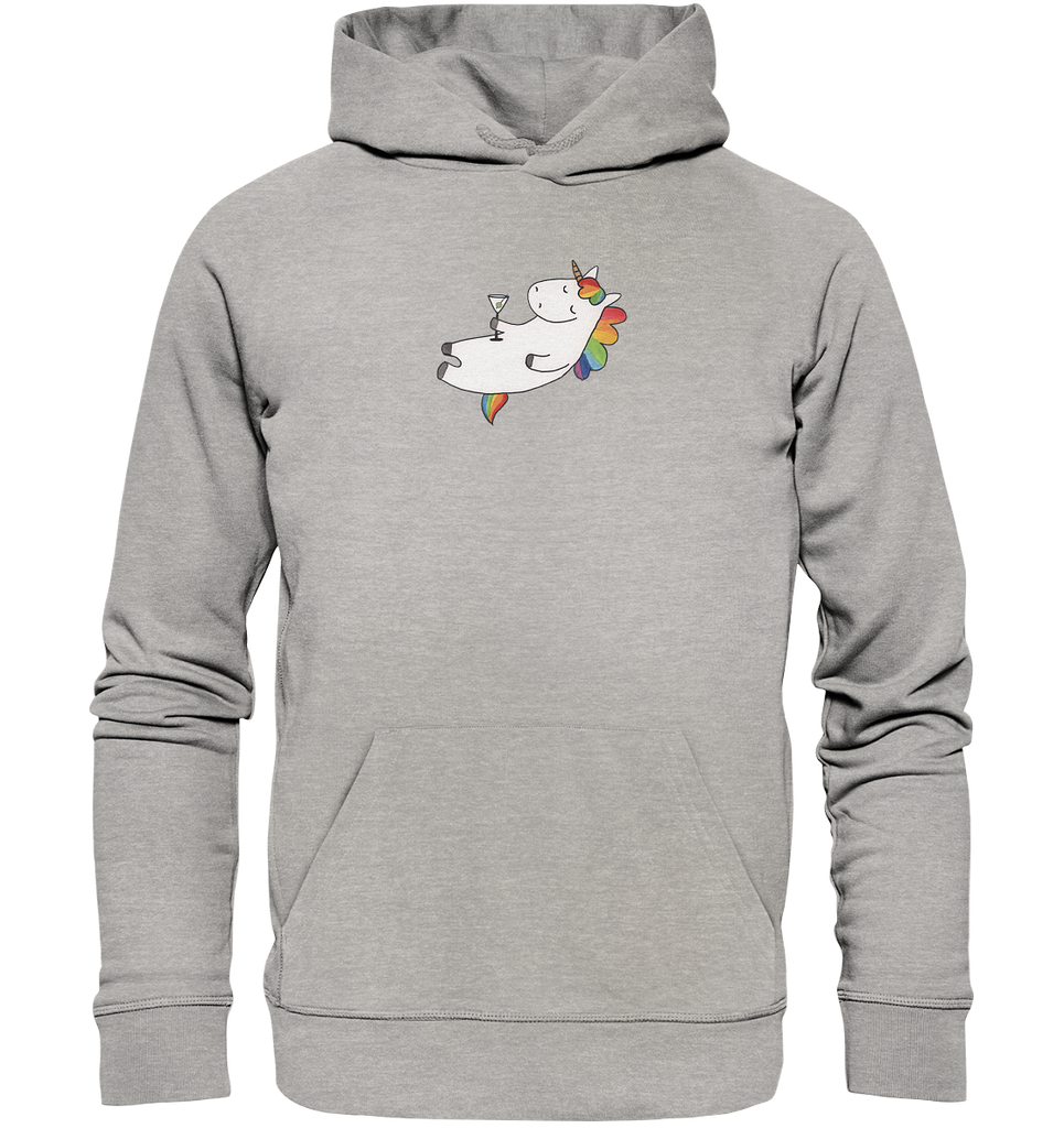 Organic Hoodie Einhorn Cocktail Hoodie, Öko-Hoodie, Kapuzenpullover, Unisex, Männer Hoodie, Frauen Hoodie, Männer Kapuzenpullover, Frauen Kapuzenpullover, Oberteil, Einhorn, Einhörner, Einhorn Deko, Pegasus, Unicorn, Party, Spaß, Feiern, Caipirinha, Rum, Cuba Libre, Sekt, Freundin, Geburtstag, lustig, witzig, Spruch, Glitzer