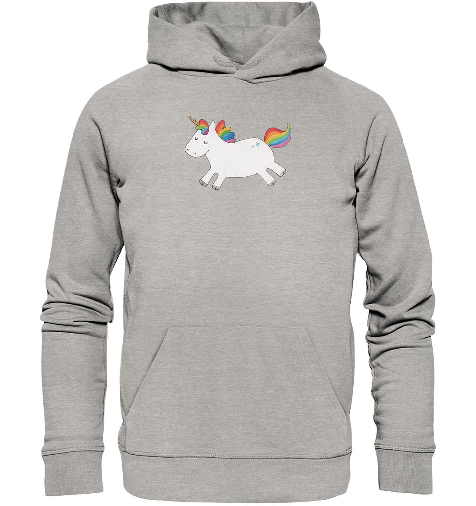 Organic Hoodie Einhorn Happy Hoodie, Öko-Hoodie, Kapuzenpullover, Unisex, Männer Hoodie, Frauen Hoodie, Männer Kapuzenpullover, Frauen Kapuzenpullover, Oberteil, Einhorn, Einhörner, Einhorn Deko, Pegasus, Unicorn, glücklich, fröhlich, Spaß, Freude, Lebensfreude, witzig, spannend, Lächeln, Lachen