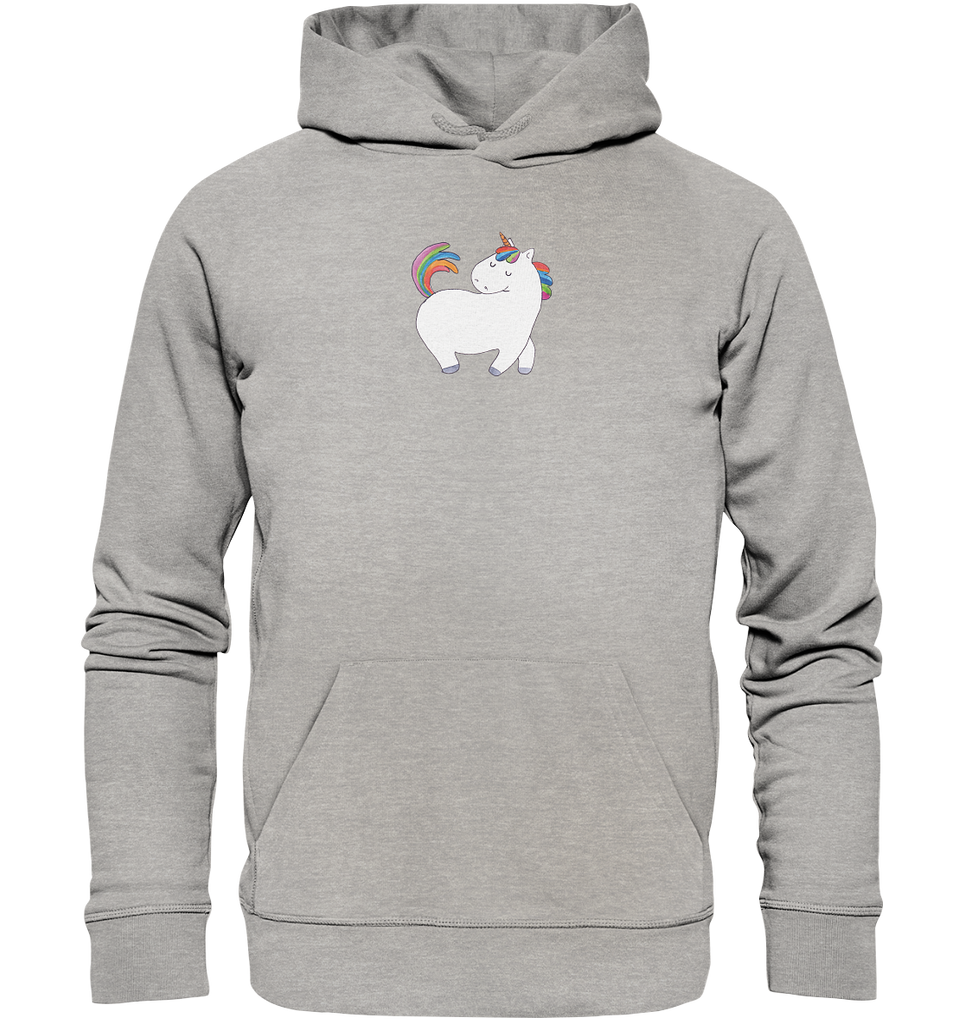 Organic Hoodie Einhorn stolzierend Hoodie, Öko-Hoodie, Kapuzenpullover, Unisex, Männer Hoodie, Frauen Hoodie, Männer Kapuzenpullover, Frauen Kapuzenpullover, Oberteil, Einhorn, Einhörner, Einhorn Deko, Pegasus, Unicorn, stolz, anders, bunt, Pferd, Reiter, Reiten, Freundin, Geschenk
