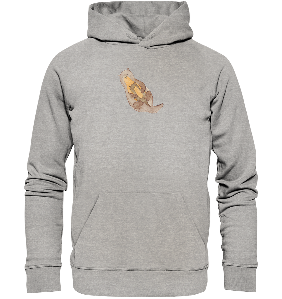 Organic Hoodie Otter mit Kind Hoodie, Öko-Hoodie, Kapuzenpullover, Unisex, Männer Hoodie, Frauen Hoodie, Männer Kapuzenpullover, Frauen Kapuzenpullover, Oberteil, Otter, Fischotter, Seeotter, Otter Seeotter See Otter