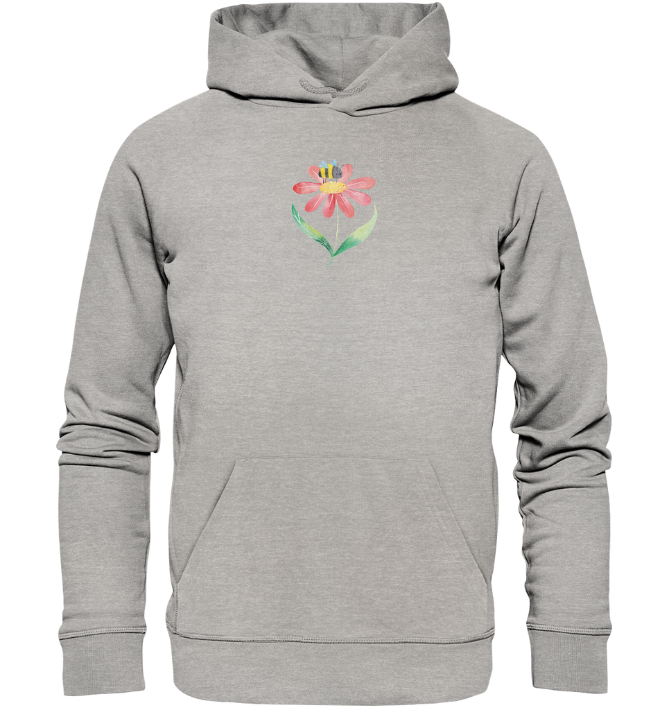 Organic Hoodie Hummel Blume Hoodie, Öko-Hoodie, Kapuzenpullover, Unisex, Männer Hoodie, Frauen Hoodie, Männer Kapuzenpullover, Frauen Kapuzenpullover, Oberteil, Tiermotive, Gute Laune, lustige Sprüche, Tiere, Hummel, Blume, Wespe, Flauschig, Natur, Feld, Hummeln, Biene