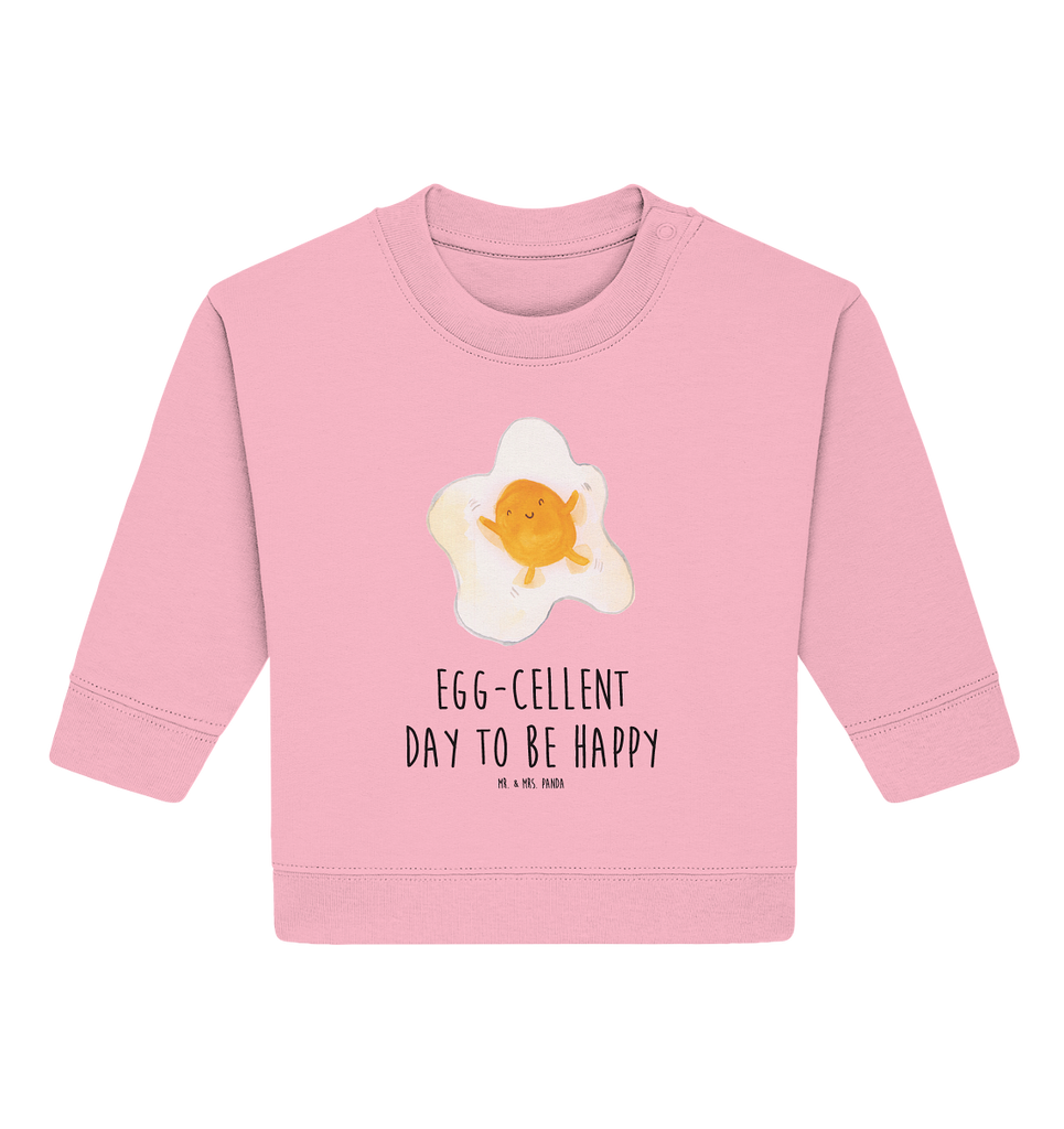 Organic Baby Pullover Spiegelei Wunderschöner Baby Pullover /Sweatshirt von Mr. & Mrs. Panda <br /><br />Material: <br />- 85 % Baumwolle (Bio-Qualität, ringgesponnen, gekämmt)<br />- 15 % Polyester (recycelt)</li><li>Grammatur: 280 g/m²<br />- Schnitt: normale Passform</li><li>Eingesetzte Ärmel<br />- Knopfleiste mit 1 gleichfarbigen Druckknopf und 1 verdeckten Druckknopf an Schulter für einfacheres Anziehen, Tiermotive, Gute Laune, lustige Sprüche, Tiere, Ei, Spiegelei, Schön, Tag, Glücklich, Liebe