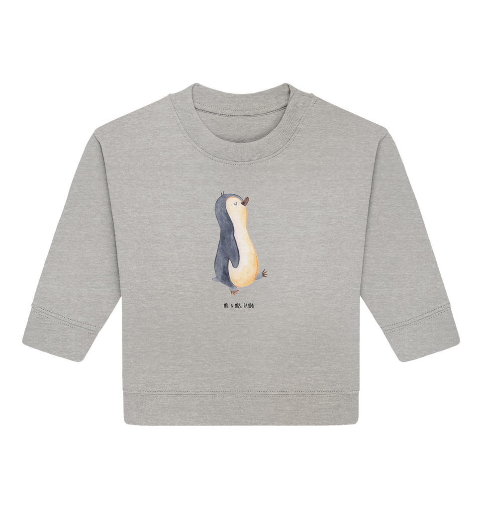 Organic Baby Pullover Pinguin marschierend