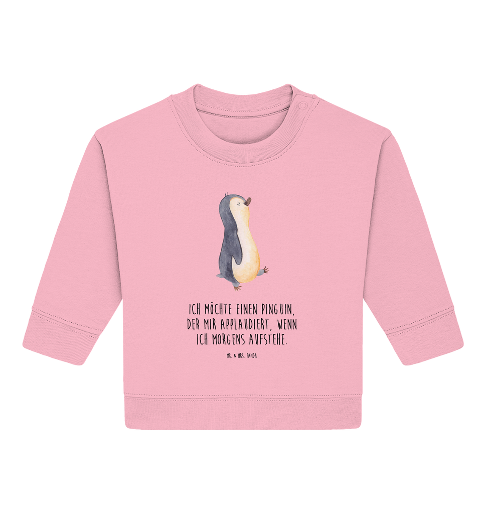 Organic Baby Pullover Pinguin marschierend