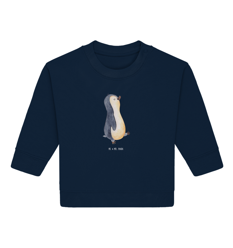Organic Baby Pullover Pinguin marschierend