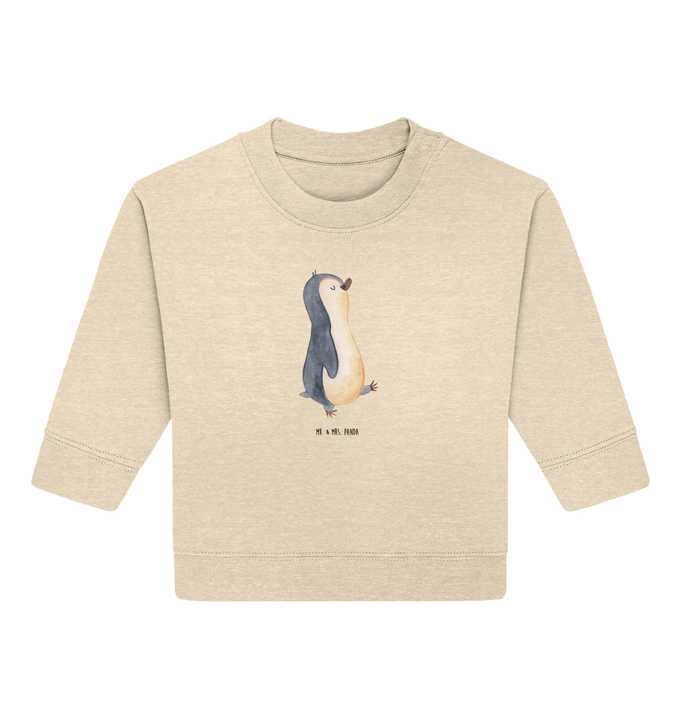 Organic Baby Pullover Pinguin marschierend