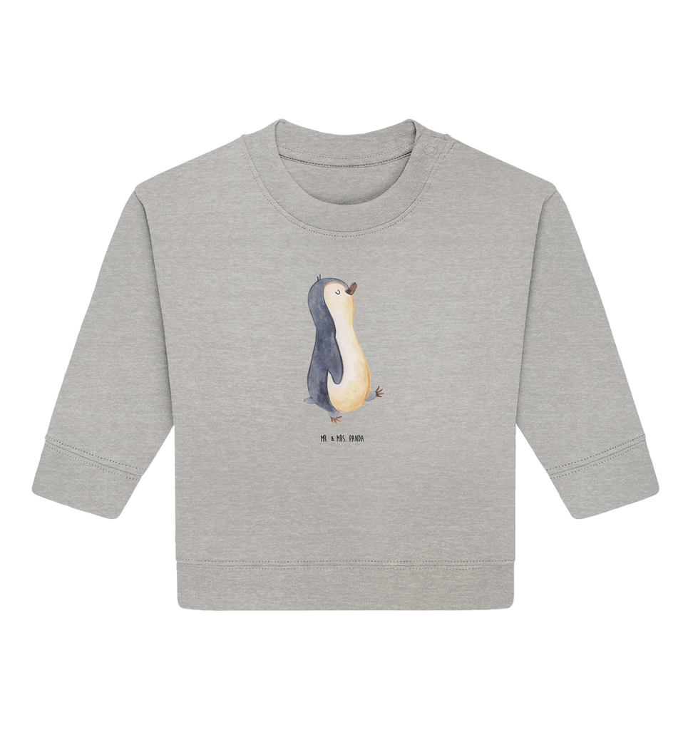 Organic Baby Pullover Pinguin marschierend