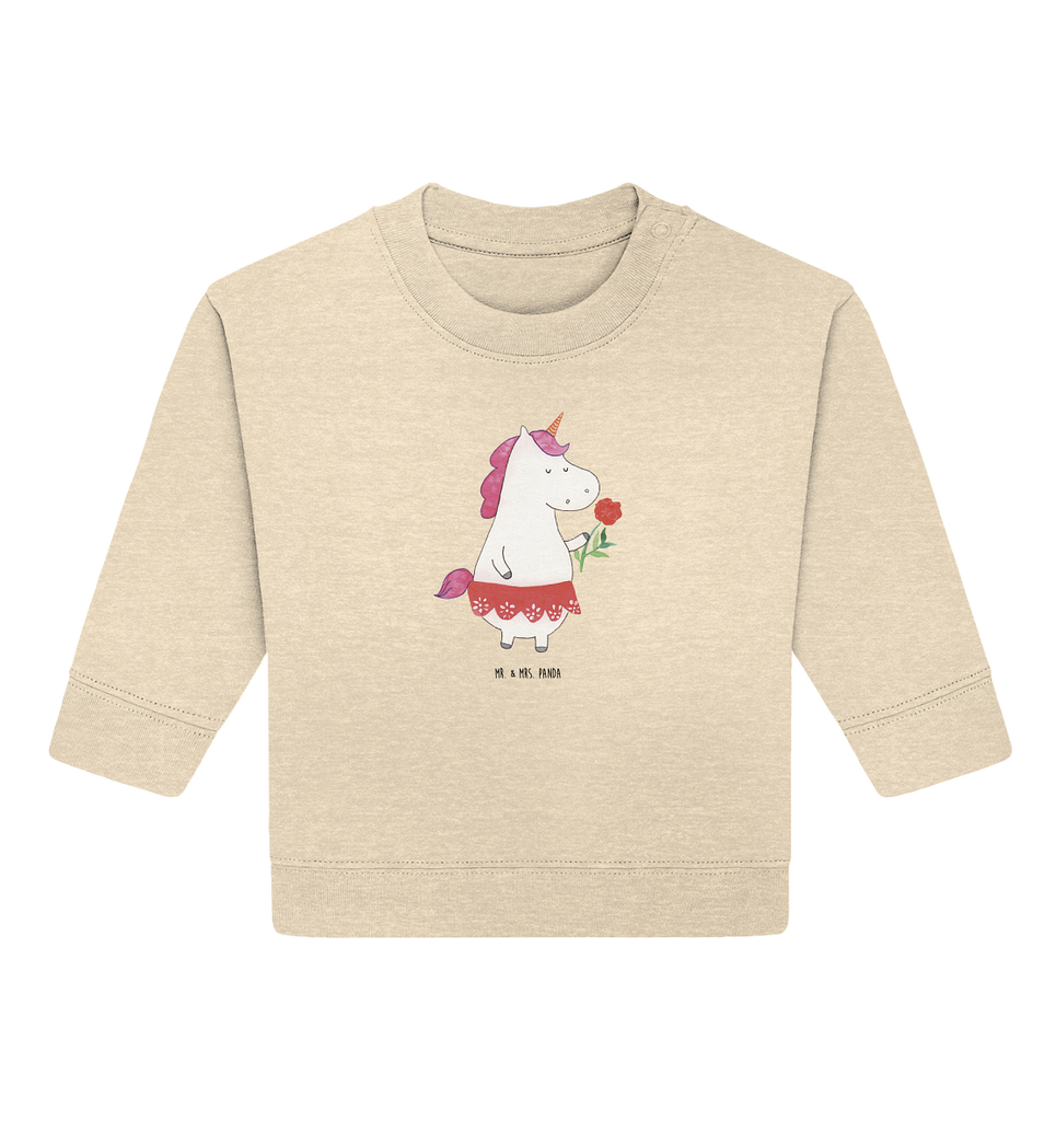 Organic Baby Pullover Einhorn Dame