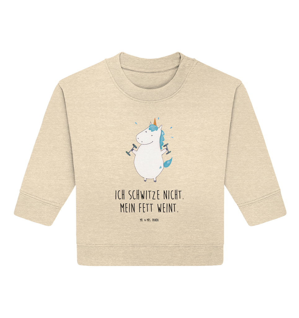 Organic Baby Pullover Einhorn Fitness