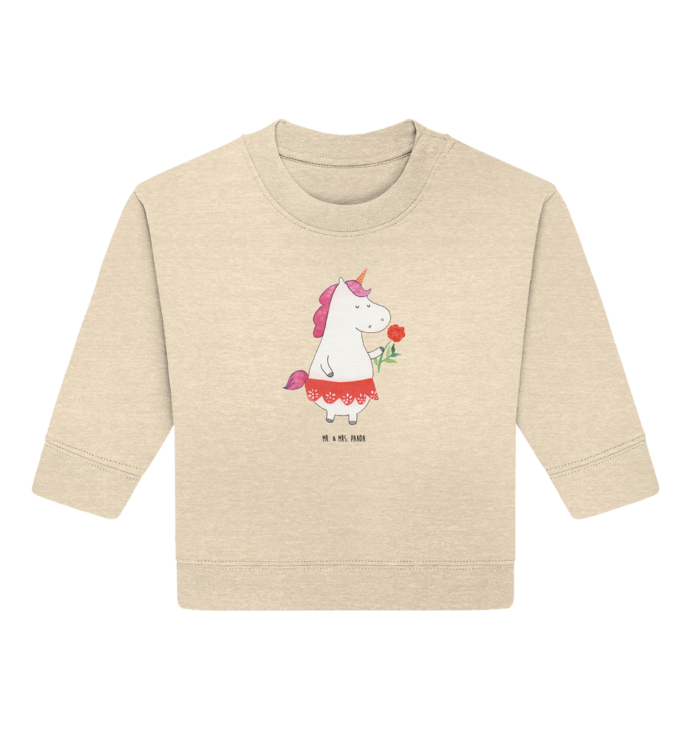 Organic Baby Pullover Einhorn Dame