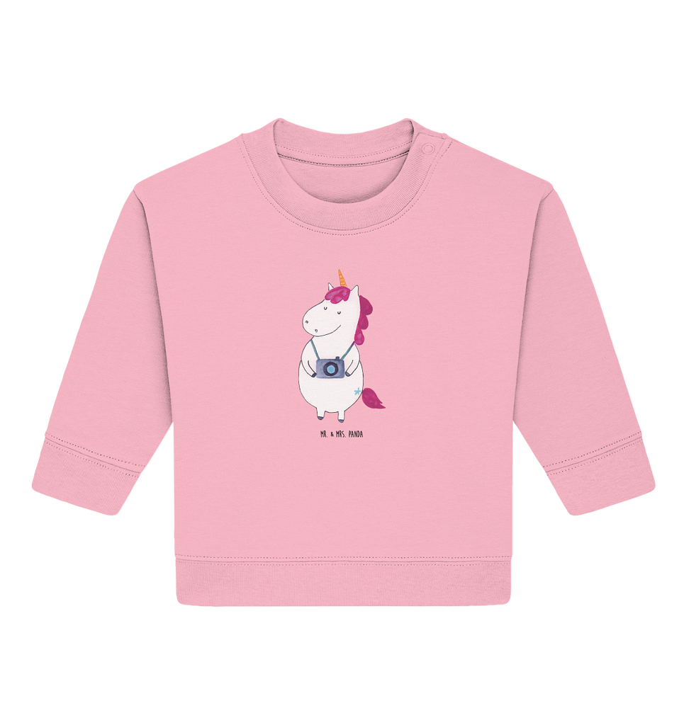 Organic Baby Pullover Einhorn Fotograf
