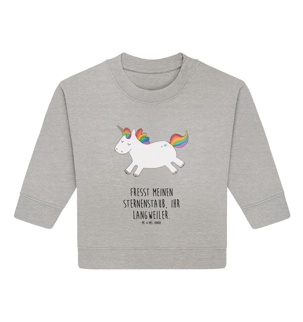 Organic Baby Pullover Einhorn Happy