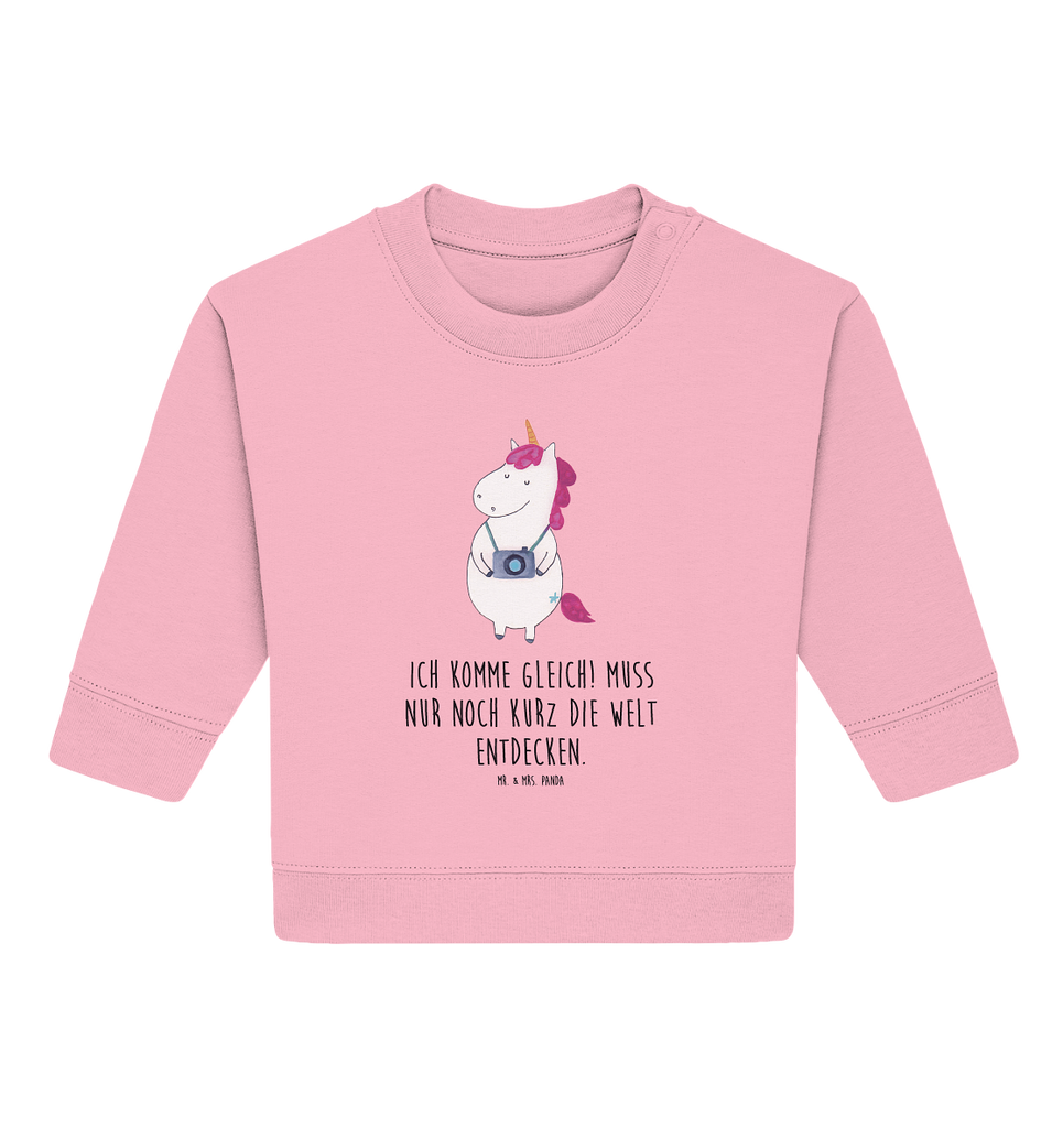 Organic Baby Pullover Einhorn Fotograf