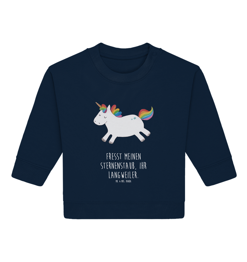 Organic Baby Pullover Einhorn Happy