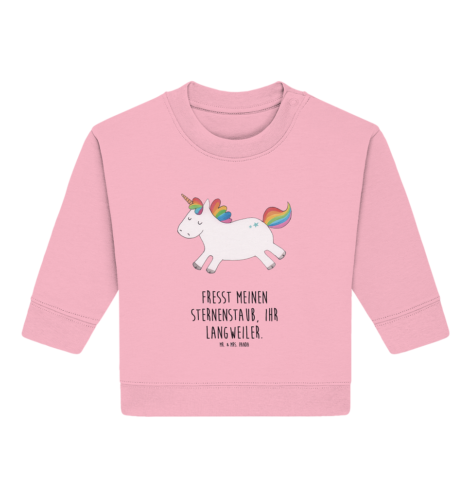 Organic Baby Pullover Einhorn Happy