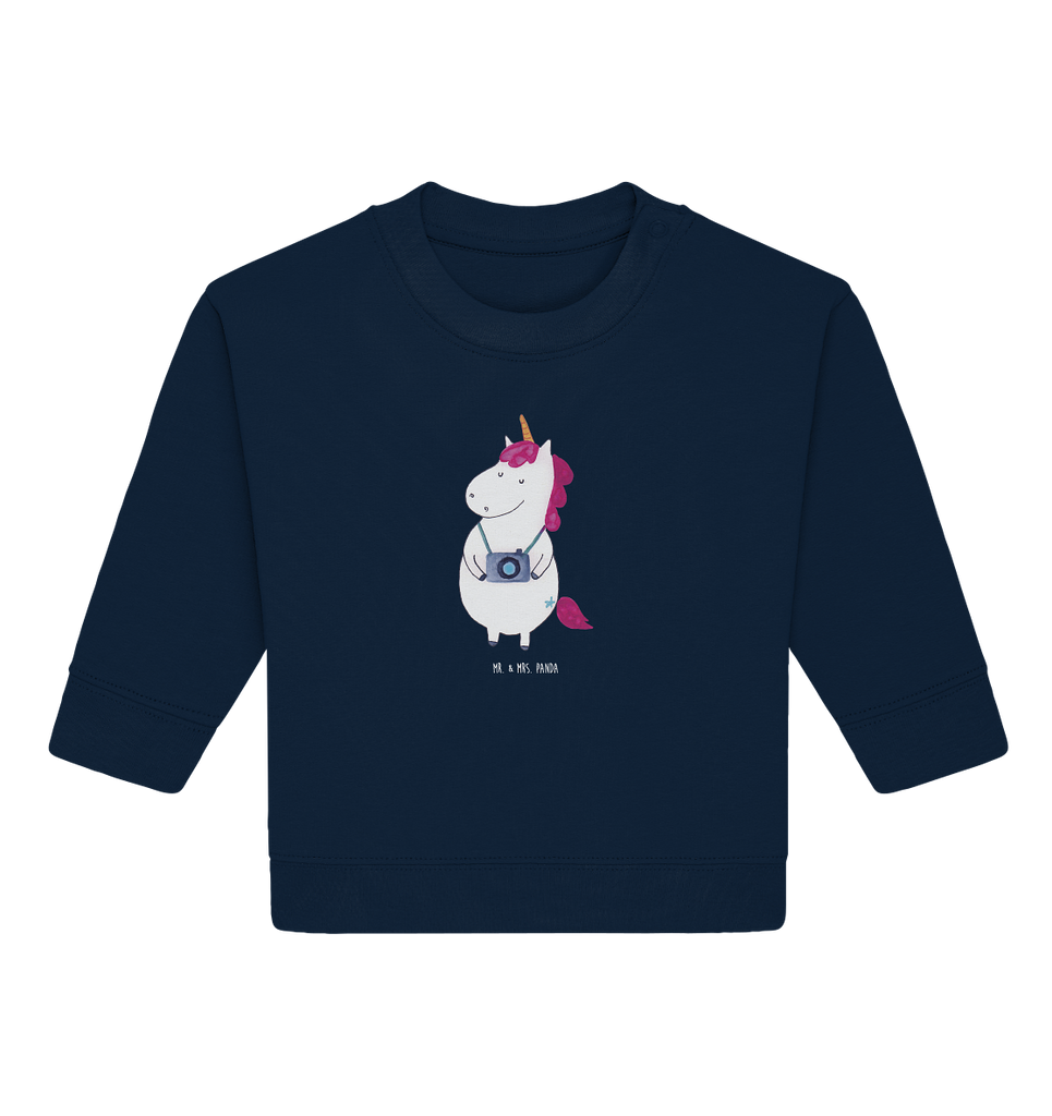 Organic Baby Pullover Einhorn Fotograf