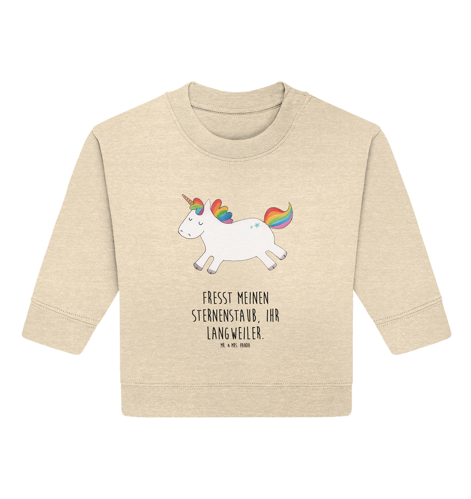 Organic Baby Pullover Einhorn Happy