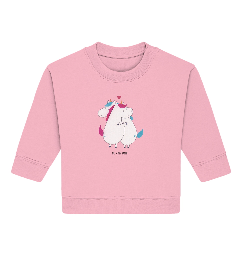Organic Baby Pullover Einhorn Mitteilung