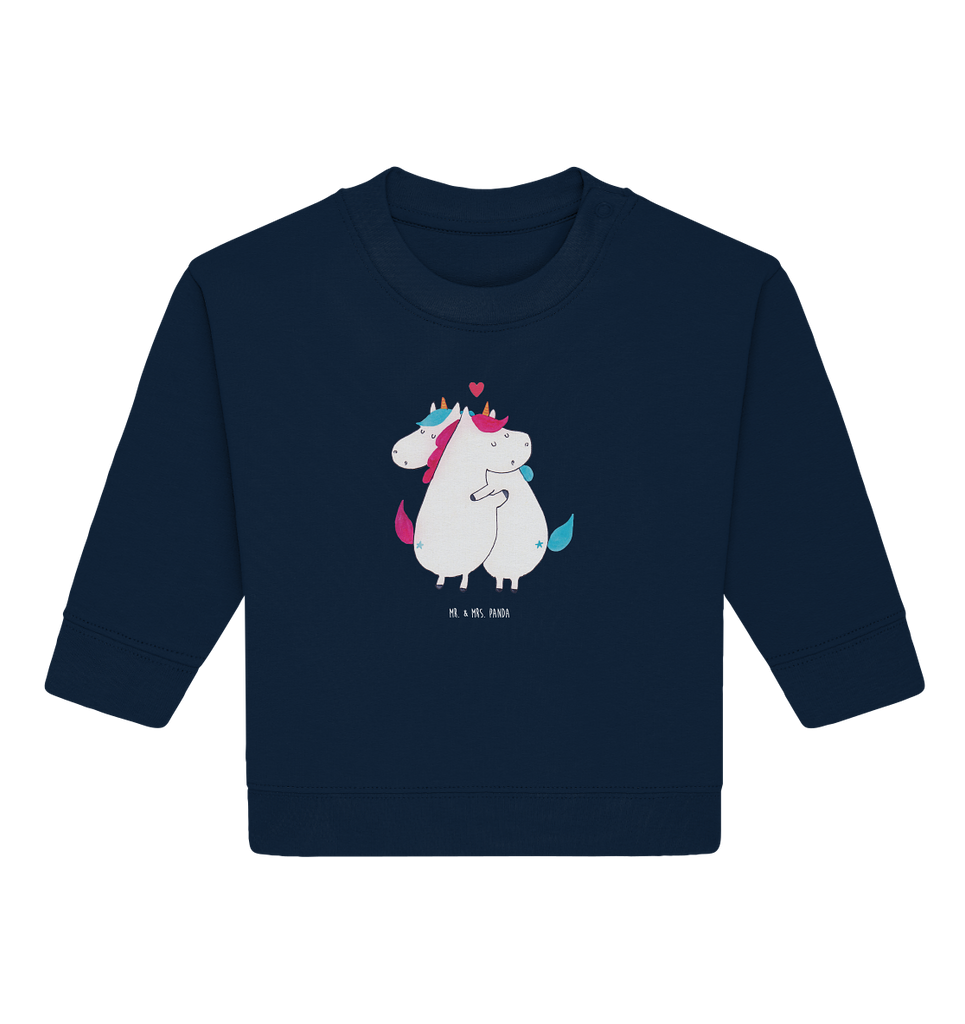 Organic Baby Pullover Einhorn Mitteilung