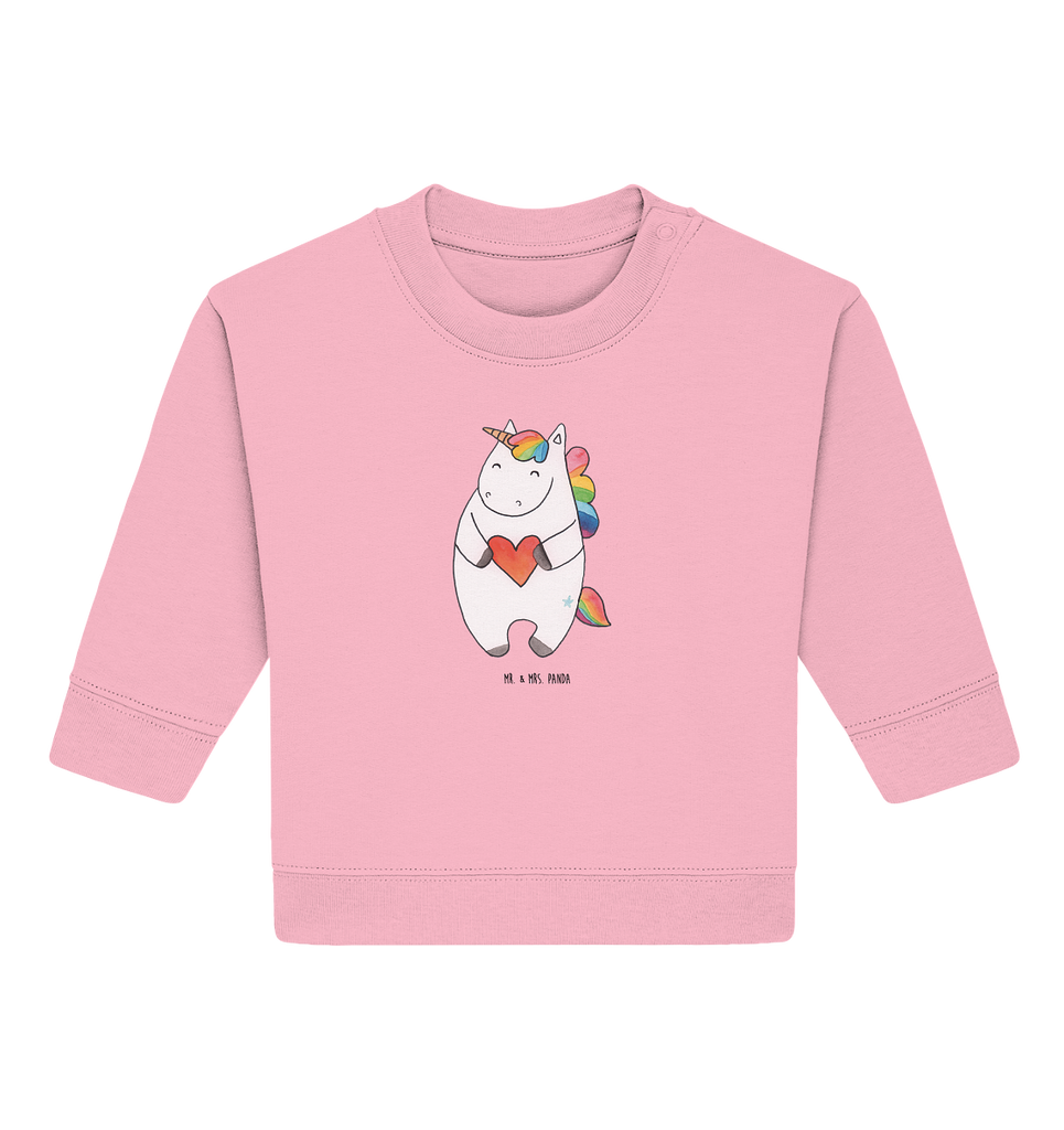 Organic Baby Pullover Einhorn Herz