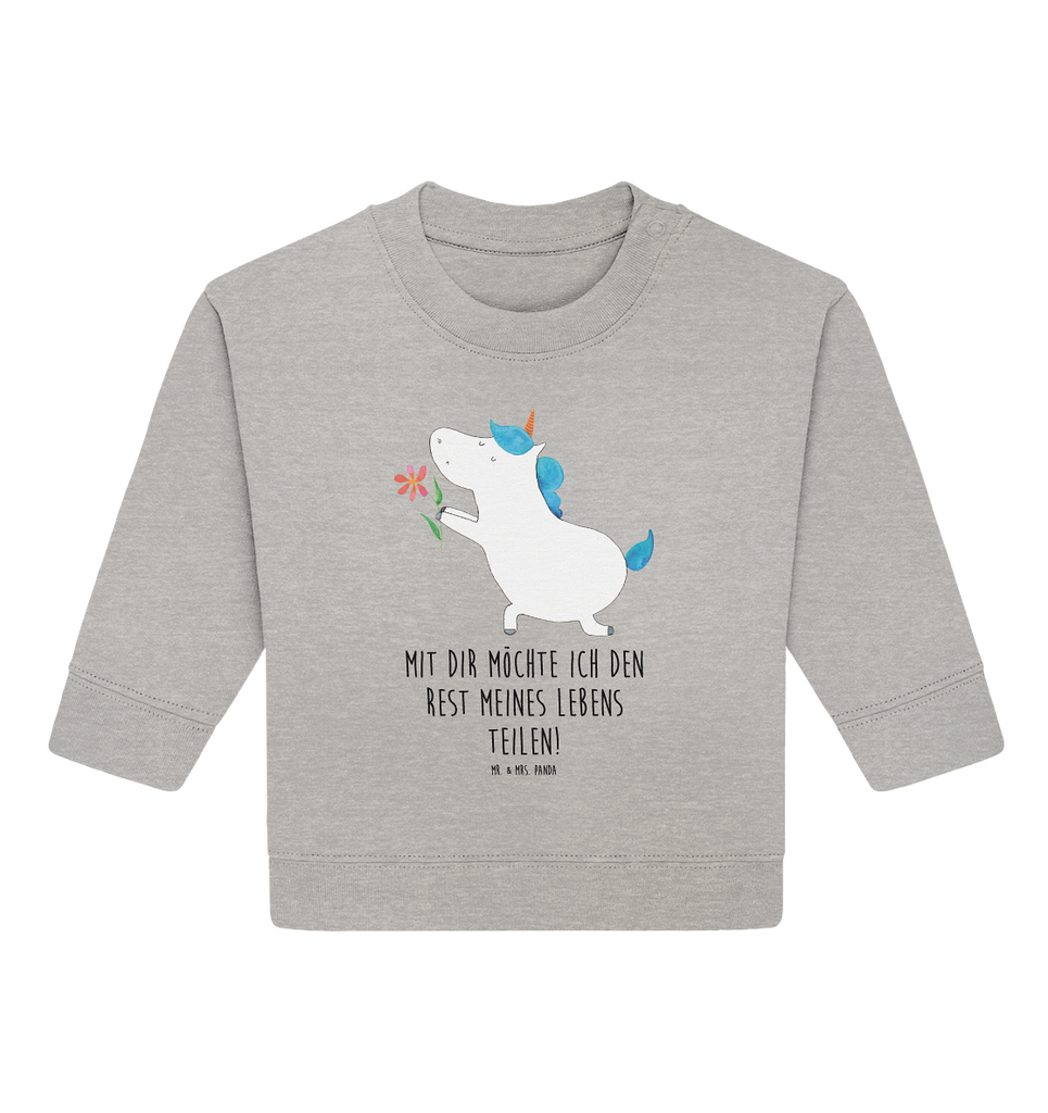 Organic Baby Pullover Einhorn Blume
