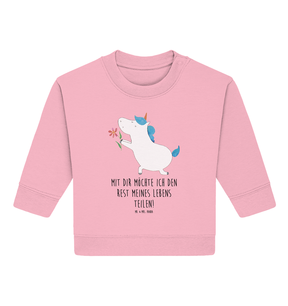 Organic Baby Pullover Einhorn Blume