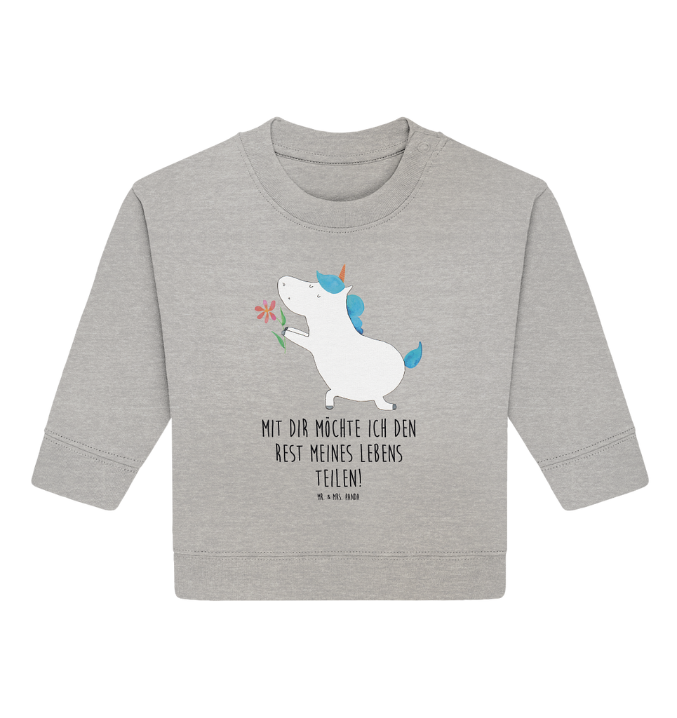 Organic Baby Pullover Einhorn Blume